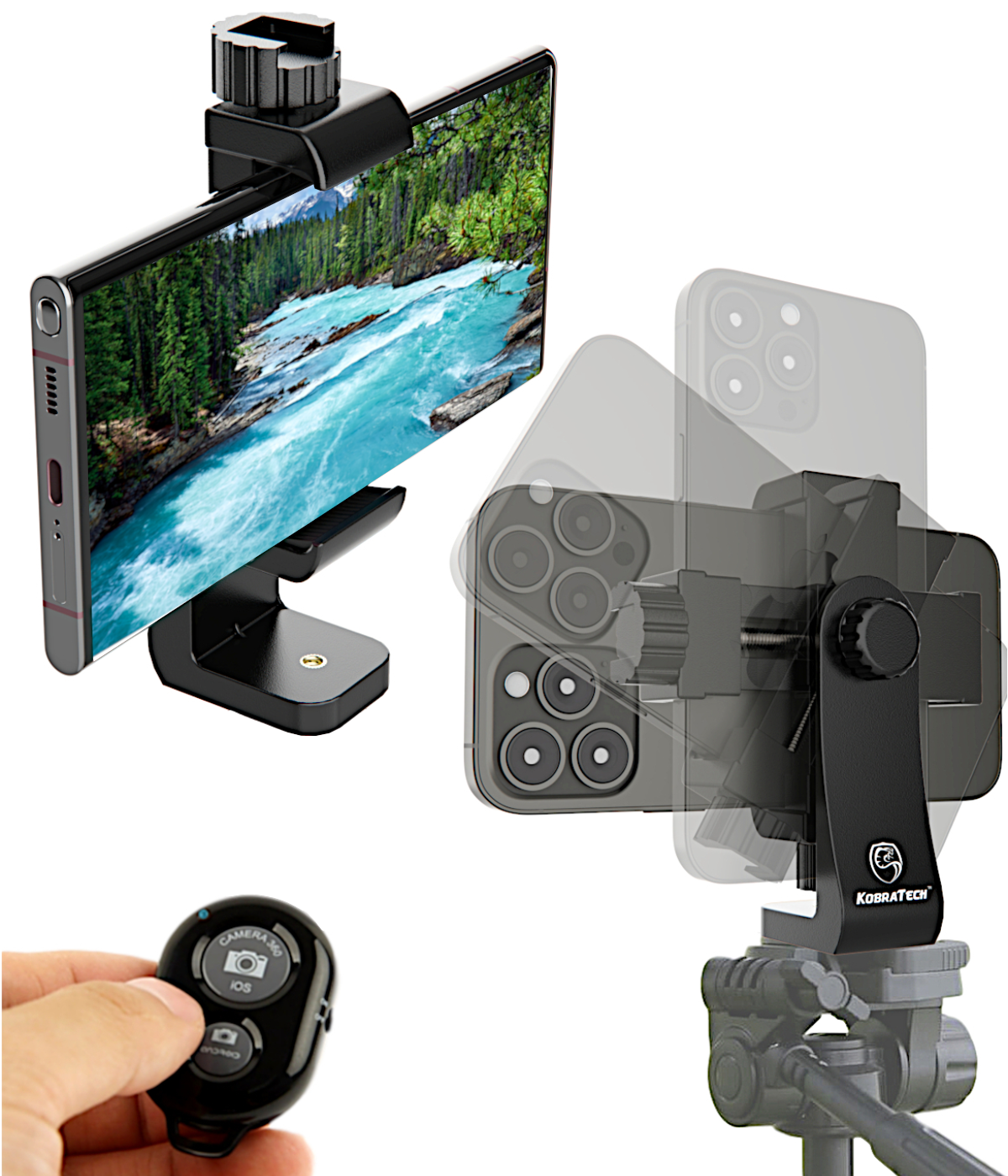 UniMount 360 Phone Tripod Mount + Remote